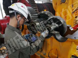廣西百龍灘電廠門機無損檢測